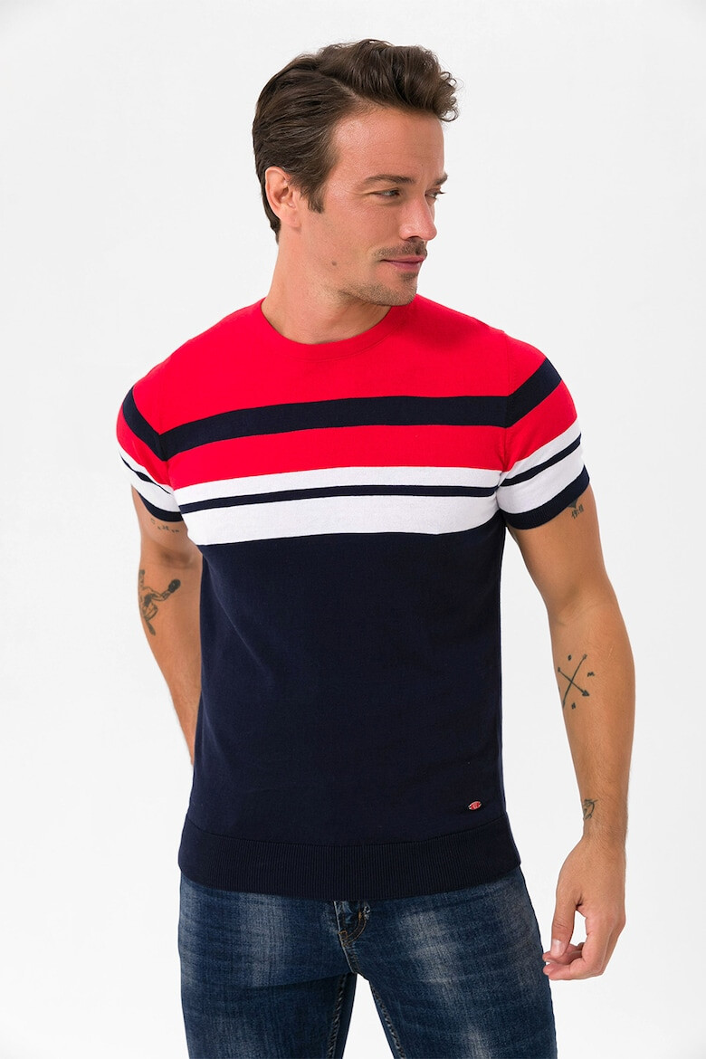 Felix Hardy Tricou de bumbac cu model in dungi - Pled.ro