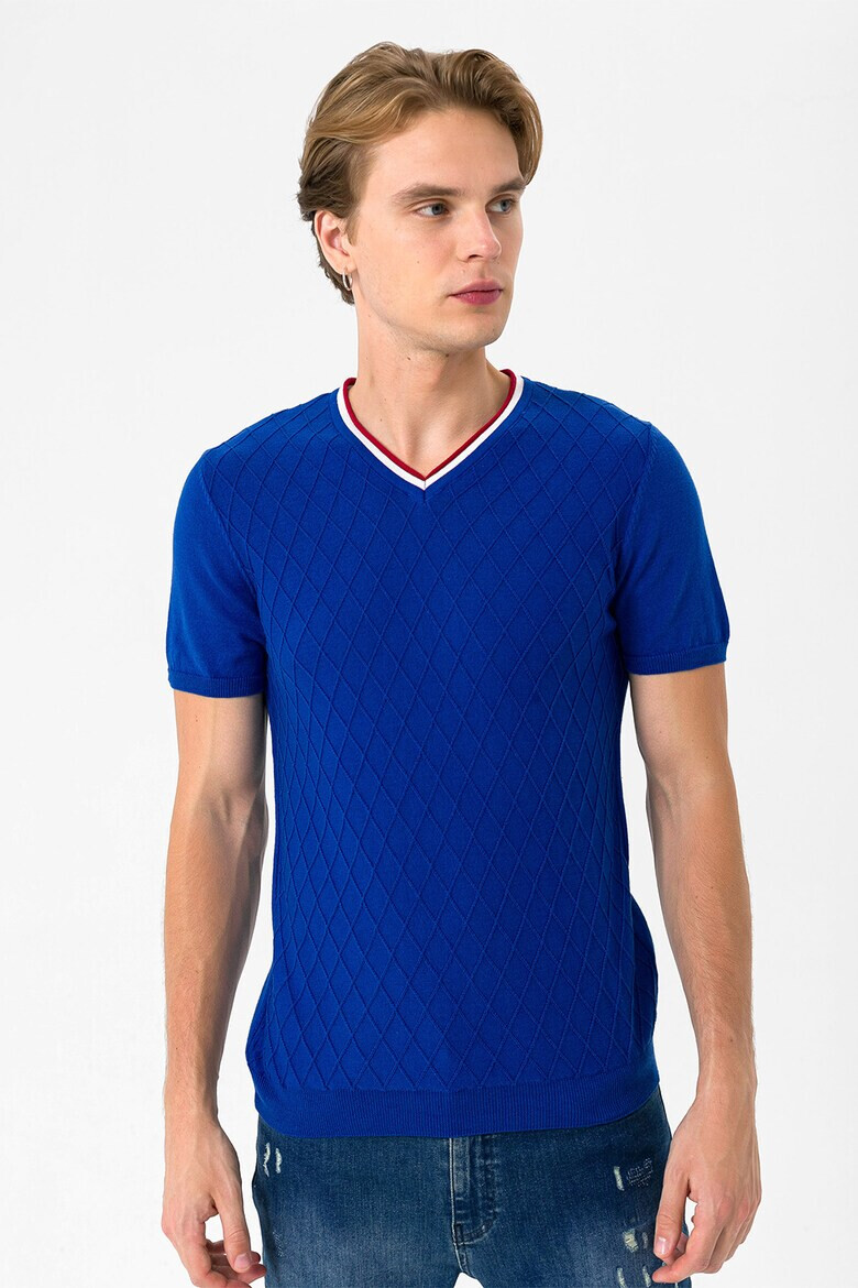 Felix Hardy Tricou din tricot cu decolteu in V - Pled.ro