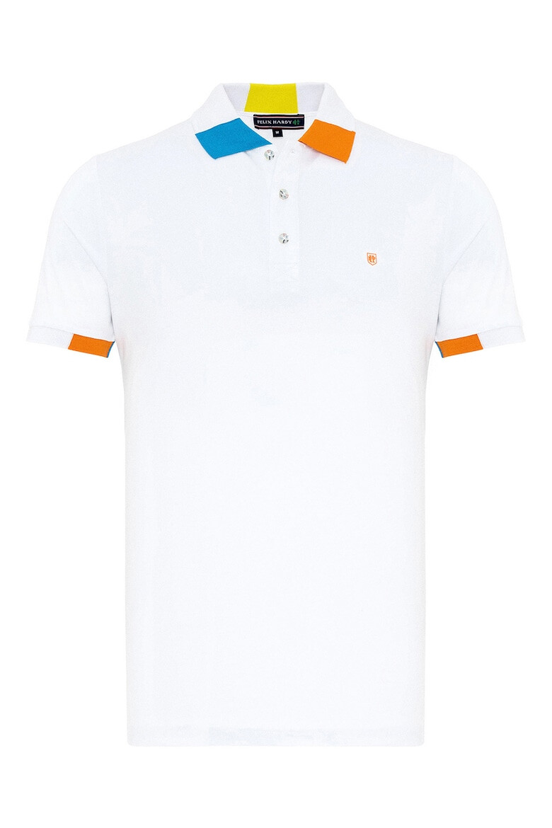 Felix Hardy Tricou polo cu detalii contrastante - Pled.ro