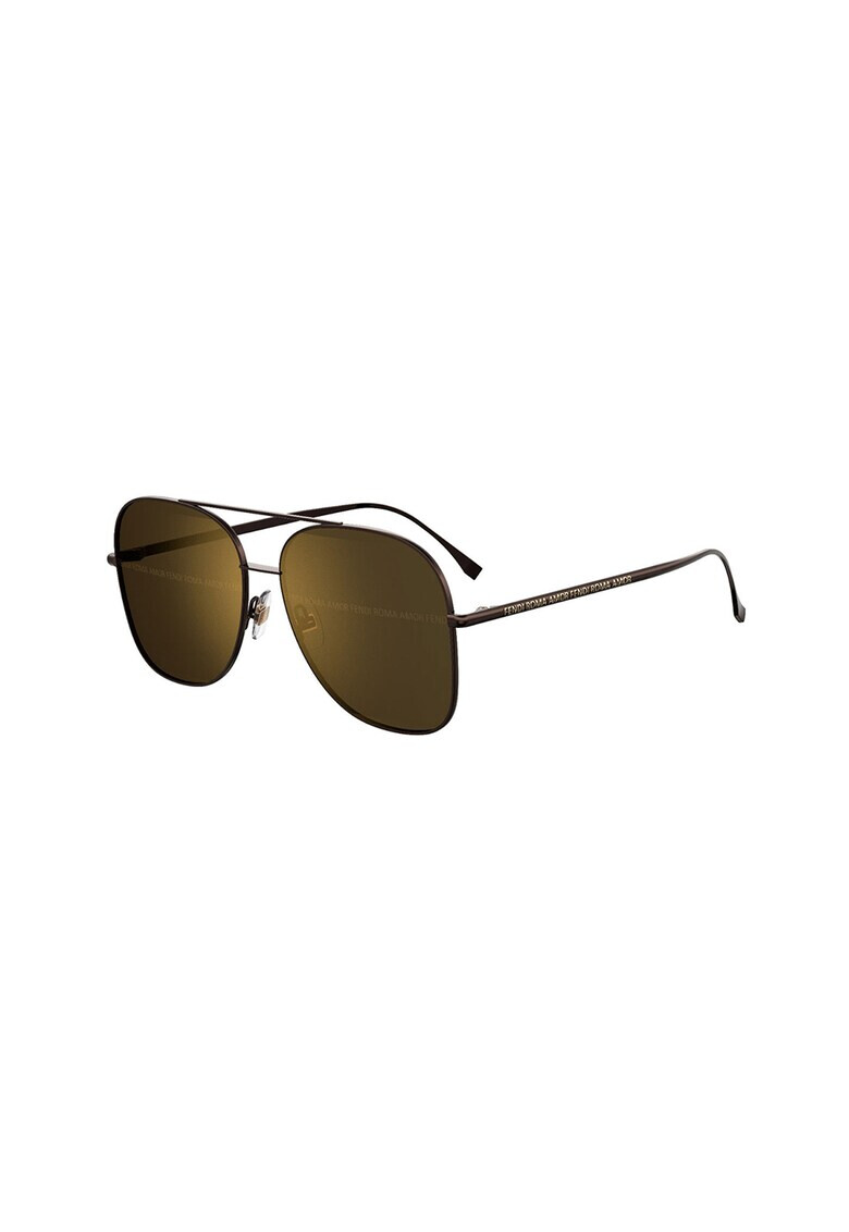 Fendi Ochelari de soare aviator cu logo discret - Pled.ro