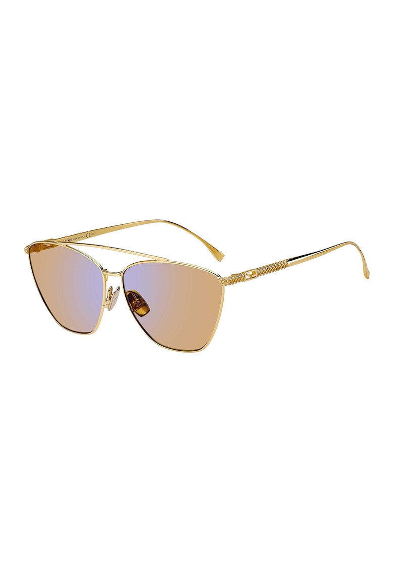 Fendi Ochelari de soare aviator cu rama metalica - Pled.ro