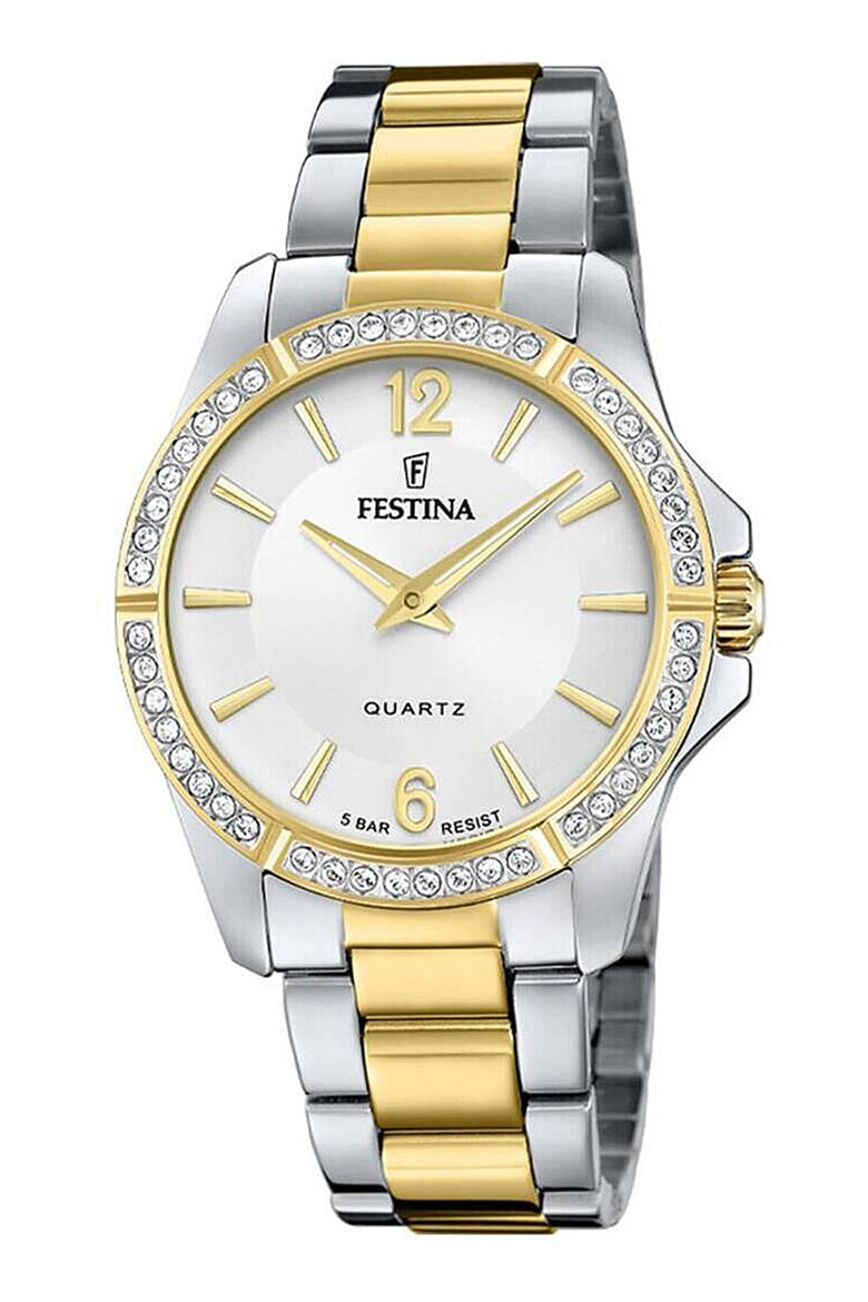 Festina Ceas analog cu coroana cu zirconia - Pled.ro