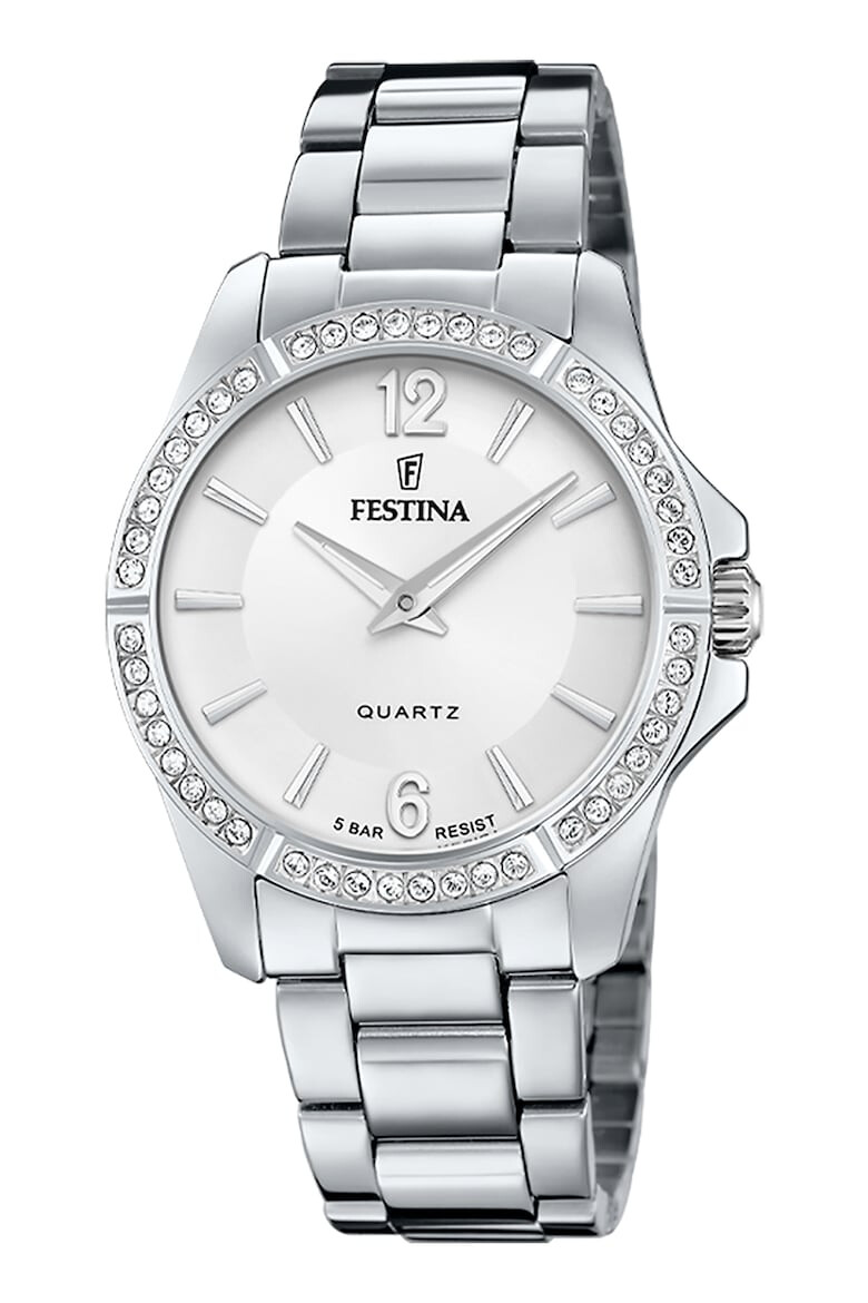 Festina Ceas analog cu coroana cu zirconia - Pled.ro