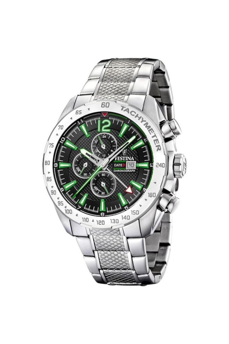 Festina Ceas analogic pentru barbati F20439/6 Cronograf Quartz 10 ATM Argintiu/Negru - Pled.ro