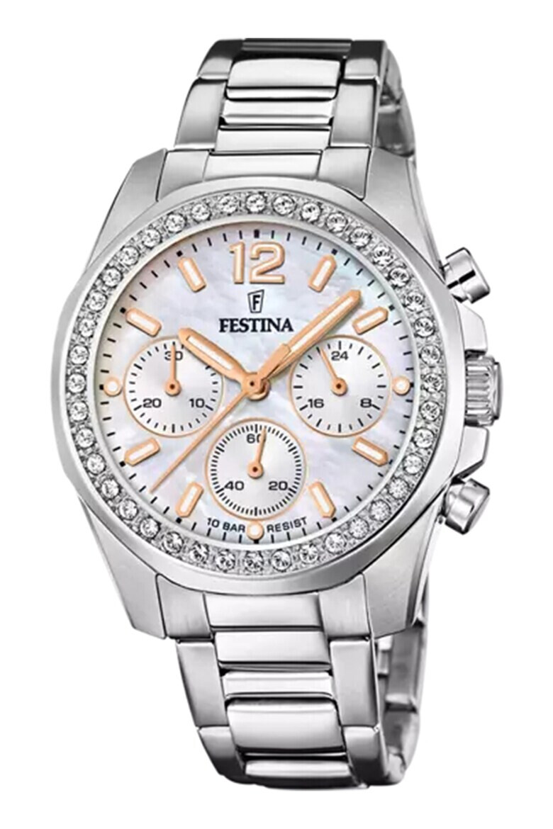 Festina Ceas cronograf co cadran Mother of Pearl - Pled.ro