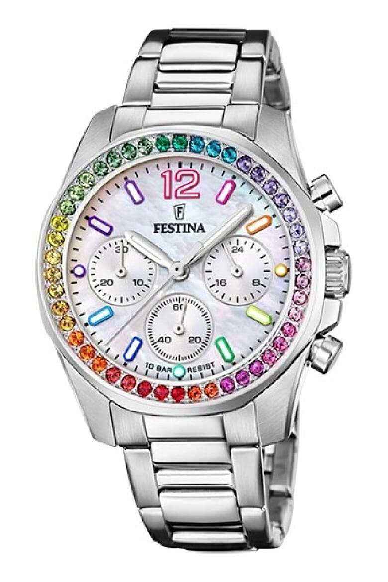 Festina Ceas cronograf cu coroana cu zirconia - Pled.ro