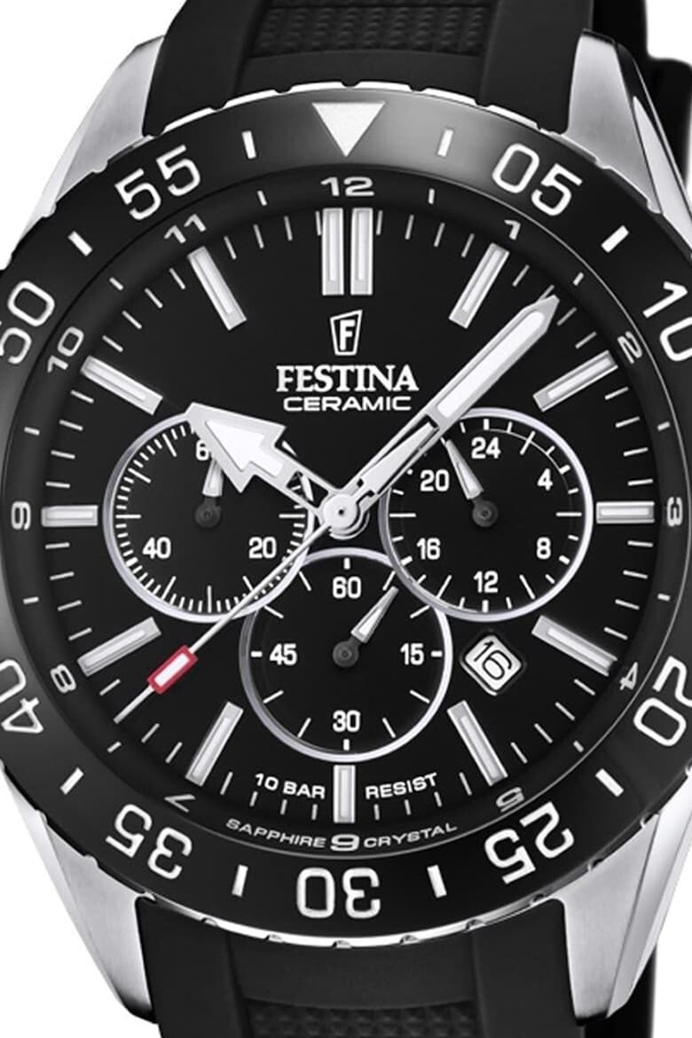 Festina Ceas cu geam din safir si o curea de cauciuc Ceramic Collection - Pled.ro