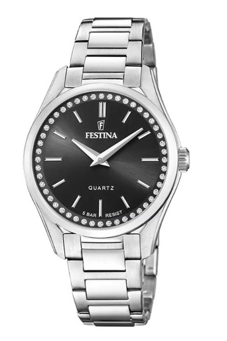 Festina Ceas din otel inoxidabil decorat cu cristale zirconia - Pled.ro