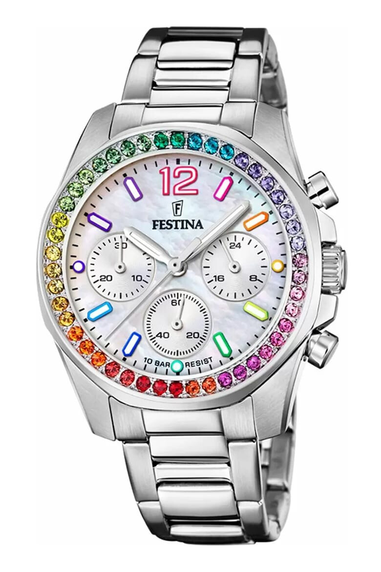 Festina Ceas din otel inoxidabil decorat cu zirconia - Pled.ro