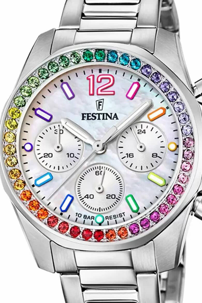 Festina Ceas din otel inoxidabil decorat cu zirconia - Pled.ro