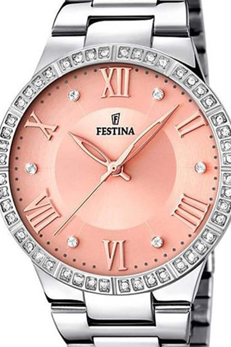 Festina Ceas din otel inoxidabil decorat cu zirconia - Pled.ro