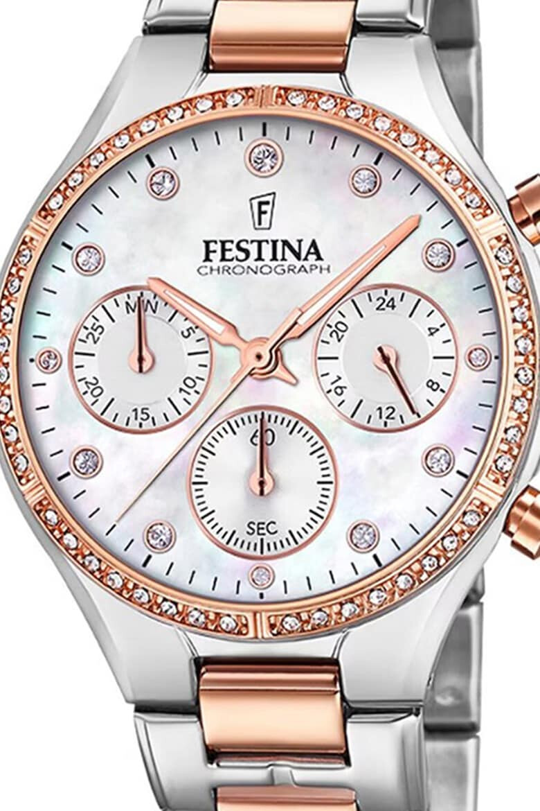 Festina Ceas din otel inoxidabil decorat cu zirconia - Pled.ro