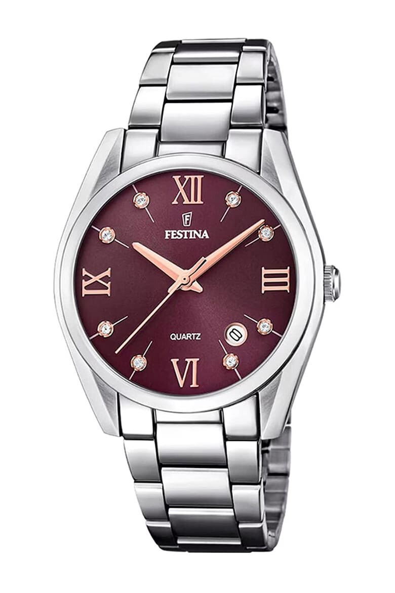 Festina Ceas din otel inoxidabil decorat cu zirconia - Pled.ro