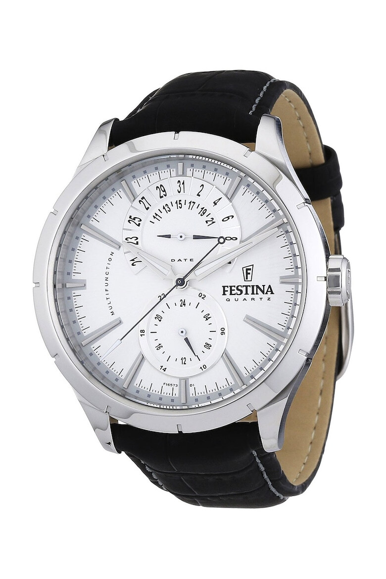 Festina Ceas negru si argintiu cu functii multiple - Pled.ro