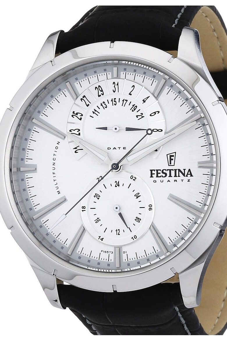 Festina Ceas negru si argintiu cu functii multiple - Pled.ro