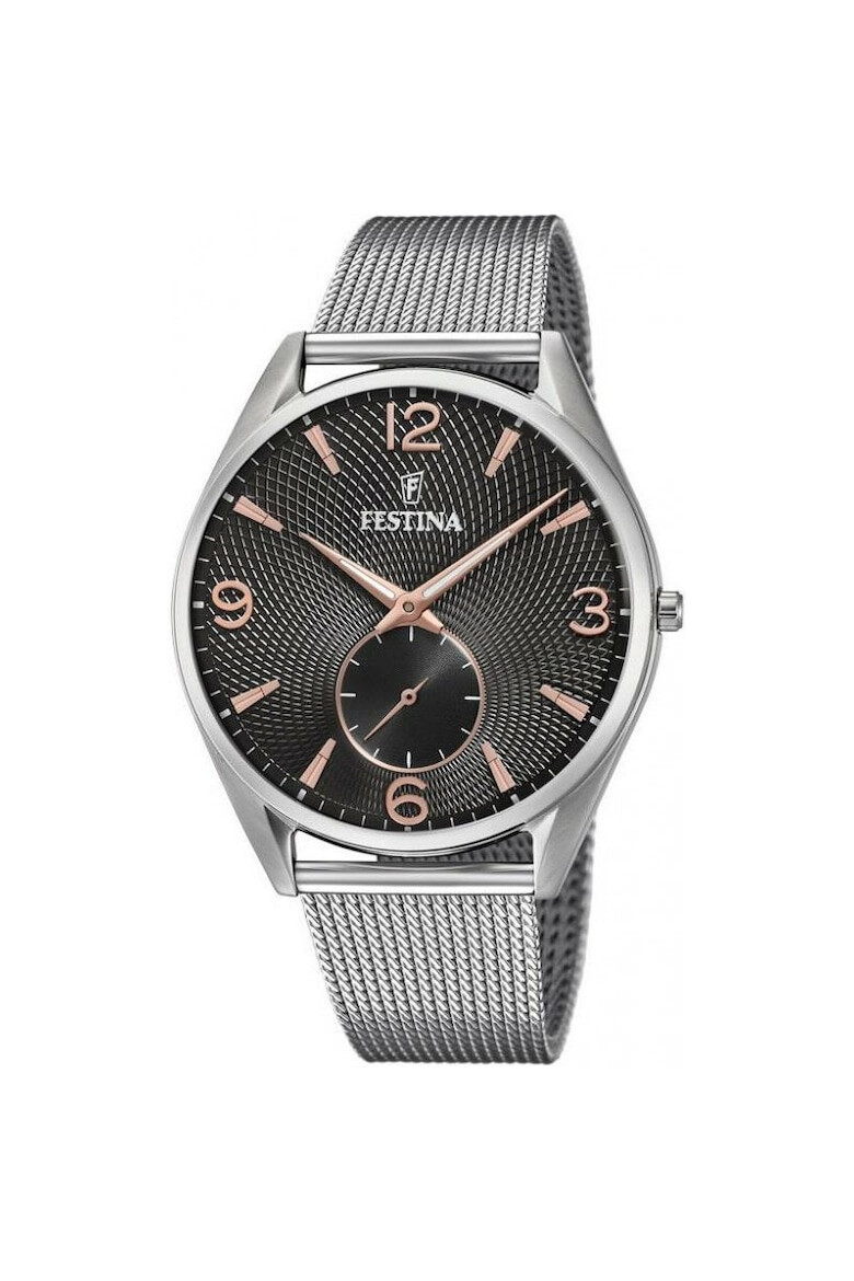 Festina Ceas Retro Otel Argintiu - Pled.ro