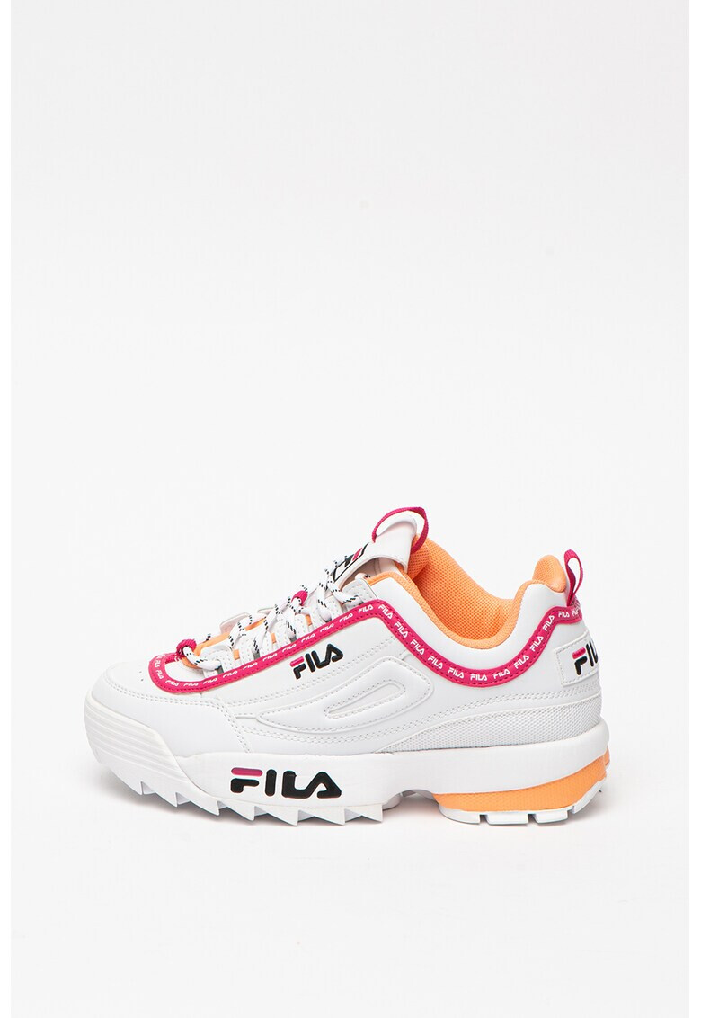 Fila Pantofi sport din piele ecologica cu garnituri contrastante si logo Disruptor - Pled.ro