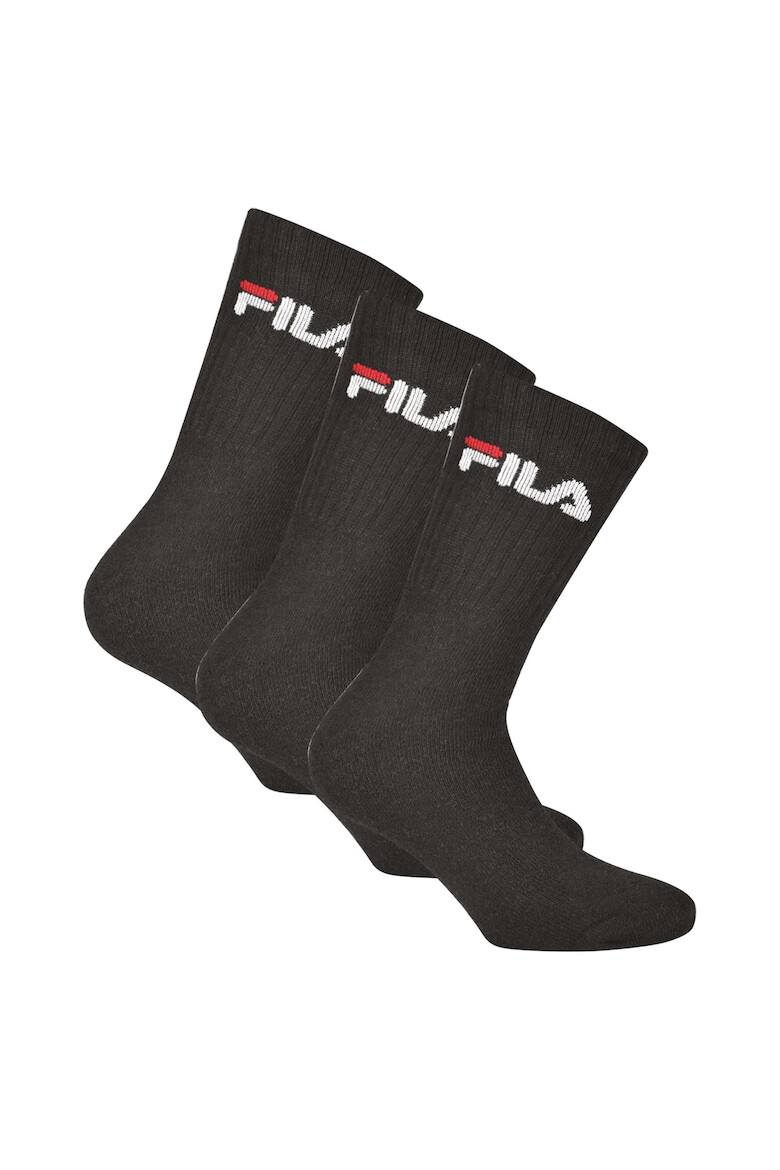 Fila Set de sosete lungi unisex cu imprimeu logo - 3 perechi - Pled.ro