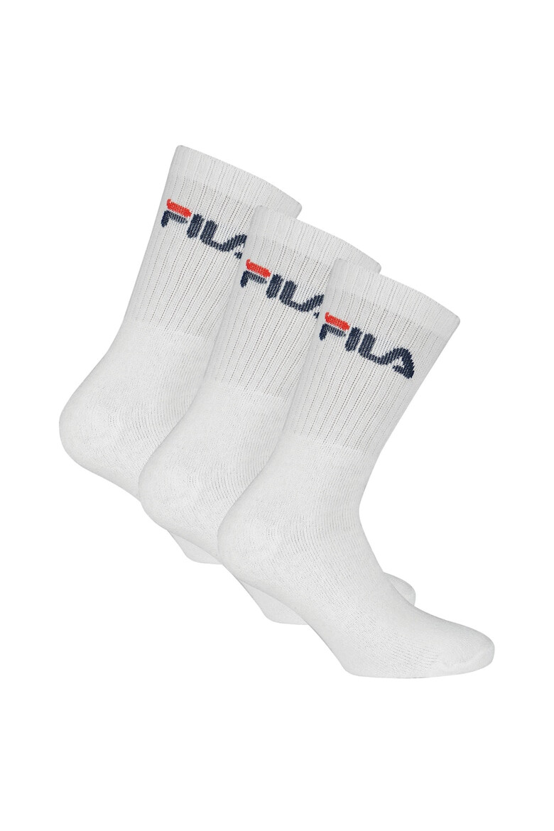 Fila Set de sosete lungi unisex cu imprimeu logo - 3 perechi - Pled.ro