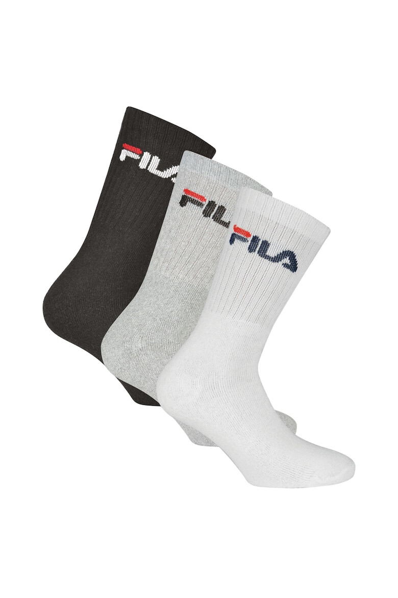 Fila Set de sosete lungi unisex cu imprimeu logo - 3 perechi - Pled.ro