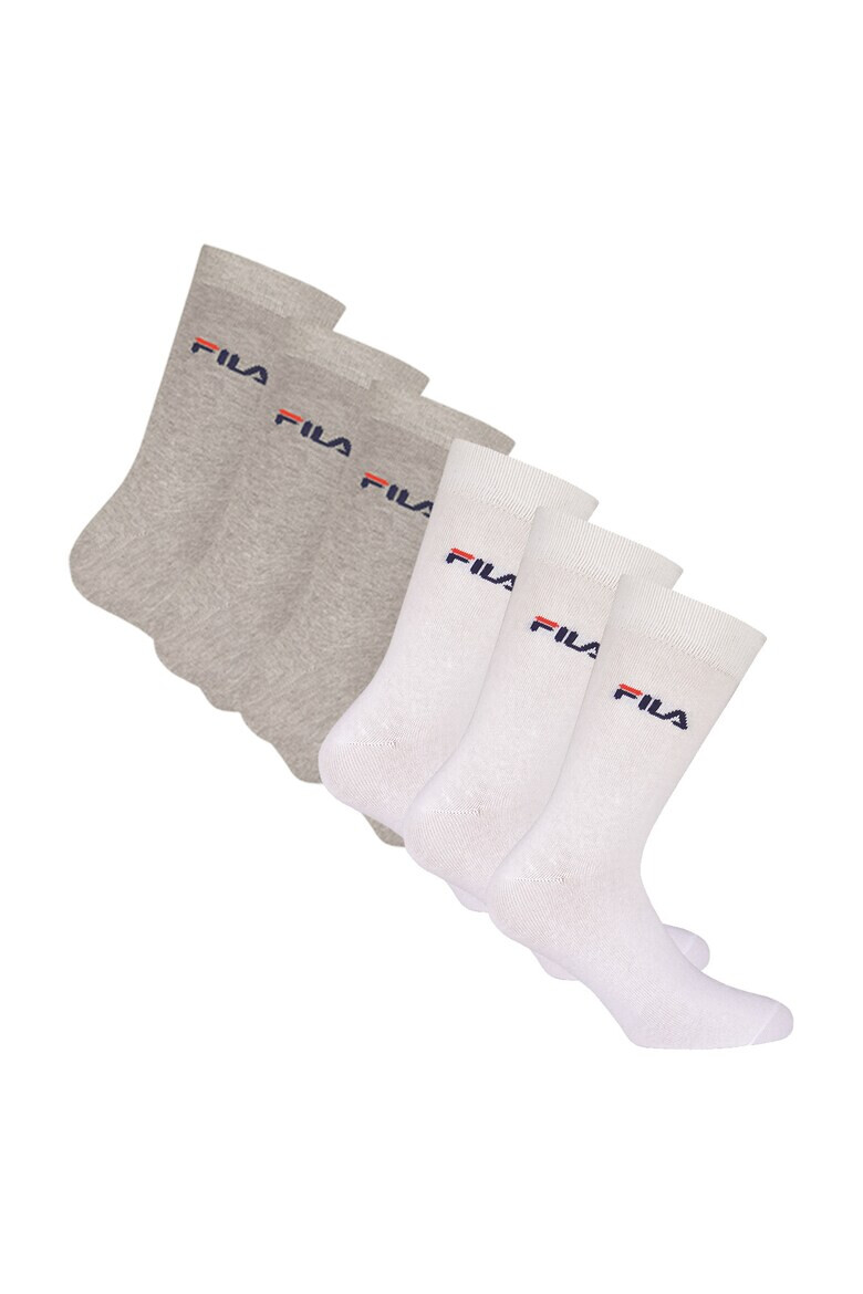 Fila Set de sosete lungi unisex cu imprimeu logo - 6 perechi - Pled.ro