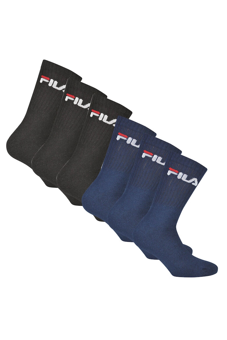 Fila Set de sosete lungi unisex cu imprimeu logo - 6 perechi - Pled.ro