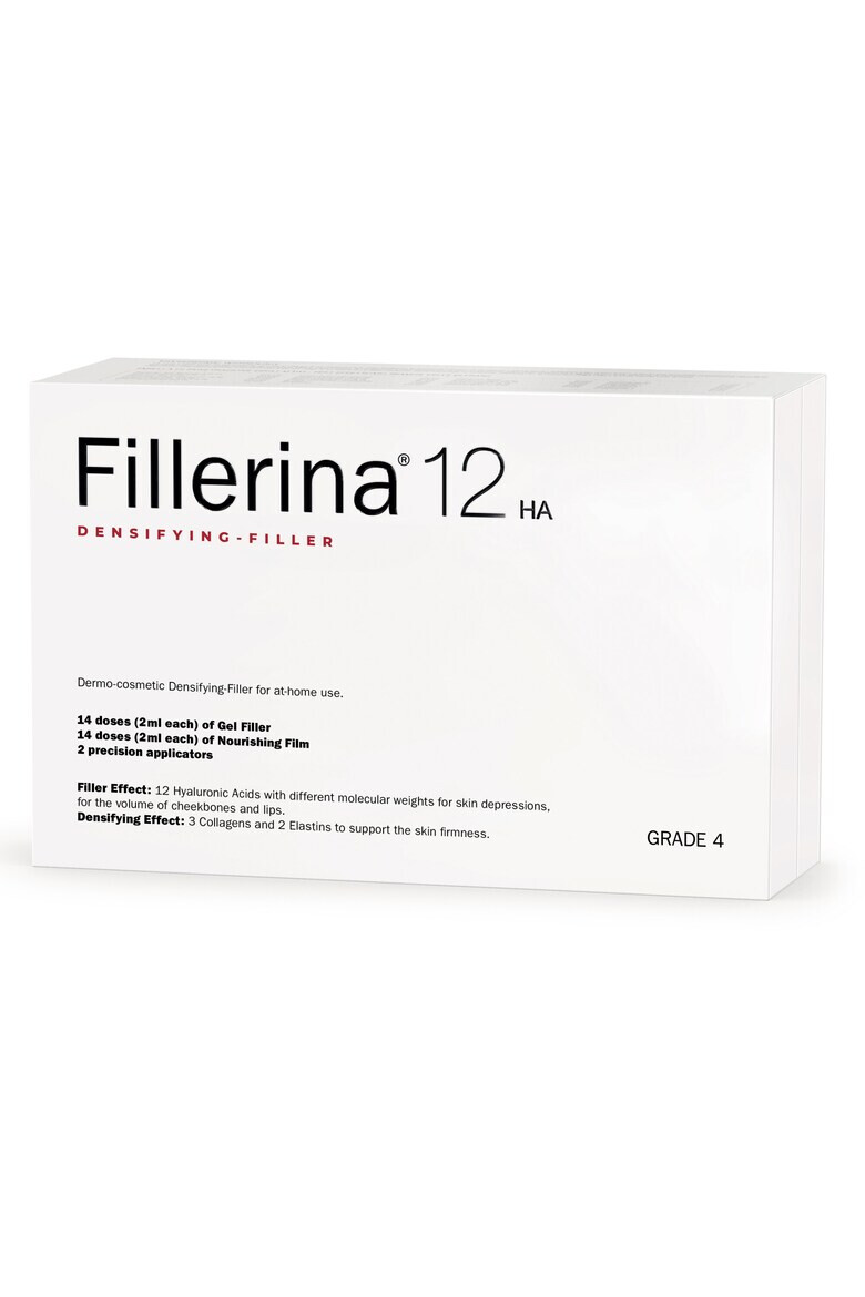 FILLERINA Tratament cosmetic intensiv 12HA Densifying Filler 14 doze x 2ml Gel de umplere + 14 doze x 2 ml Crema nutritiva Gradul 4 - Pled.ro