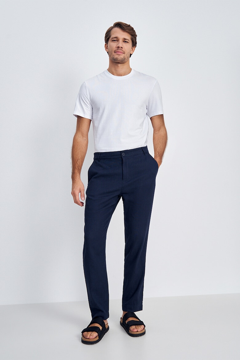 FINN FLARE Pantaloni chino din amestec de in - Pled.ro