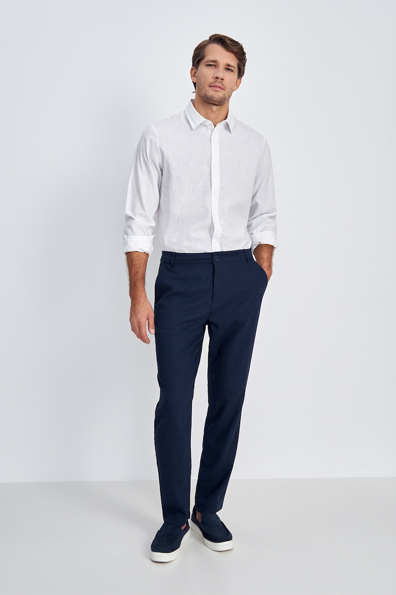 FINN FLARE Pantaloni chino din amestec de in - Pled.ro