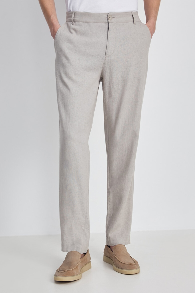 FINN FLARE Pantaloni chino din amestec de in - Pled.ro