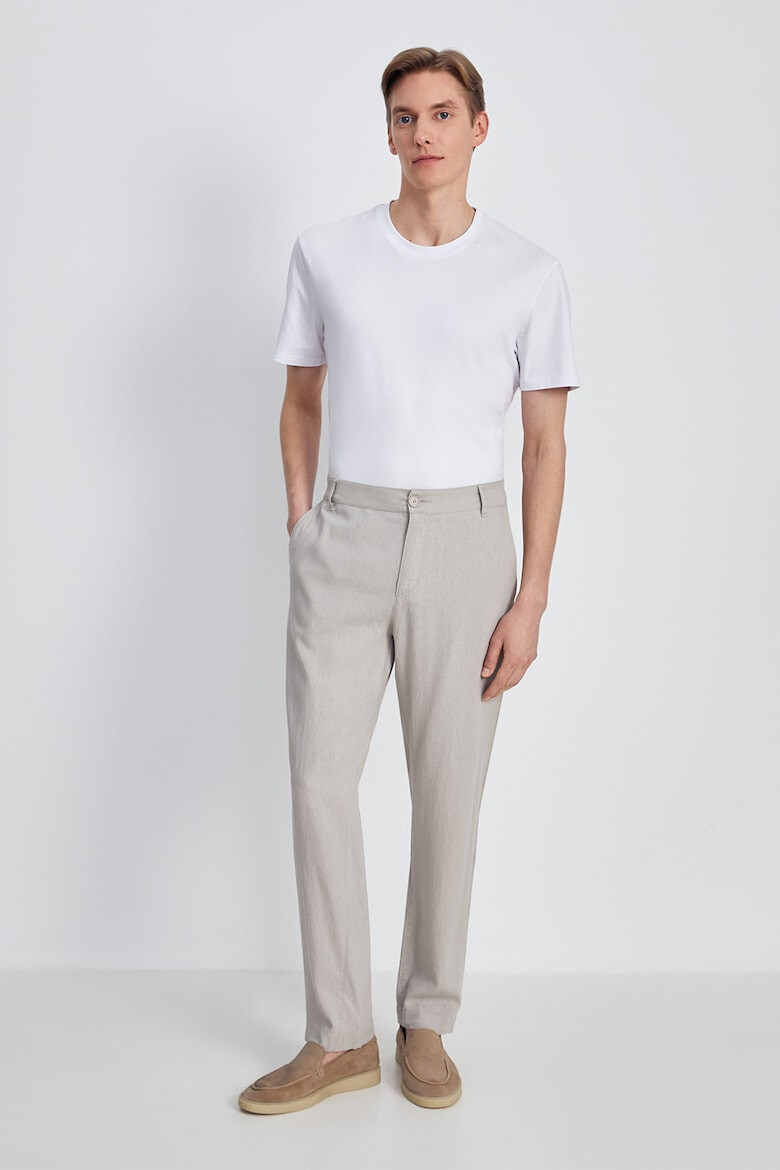 FINN FLARE Pantaloni chino din amestec de in - Pled.ro