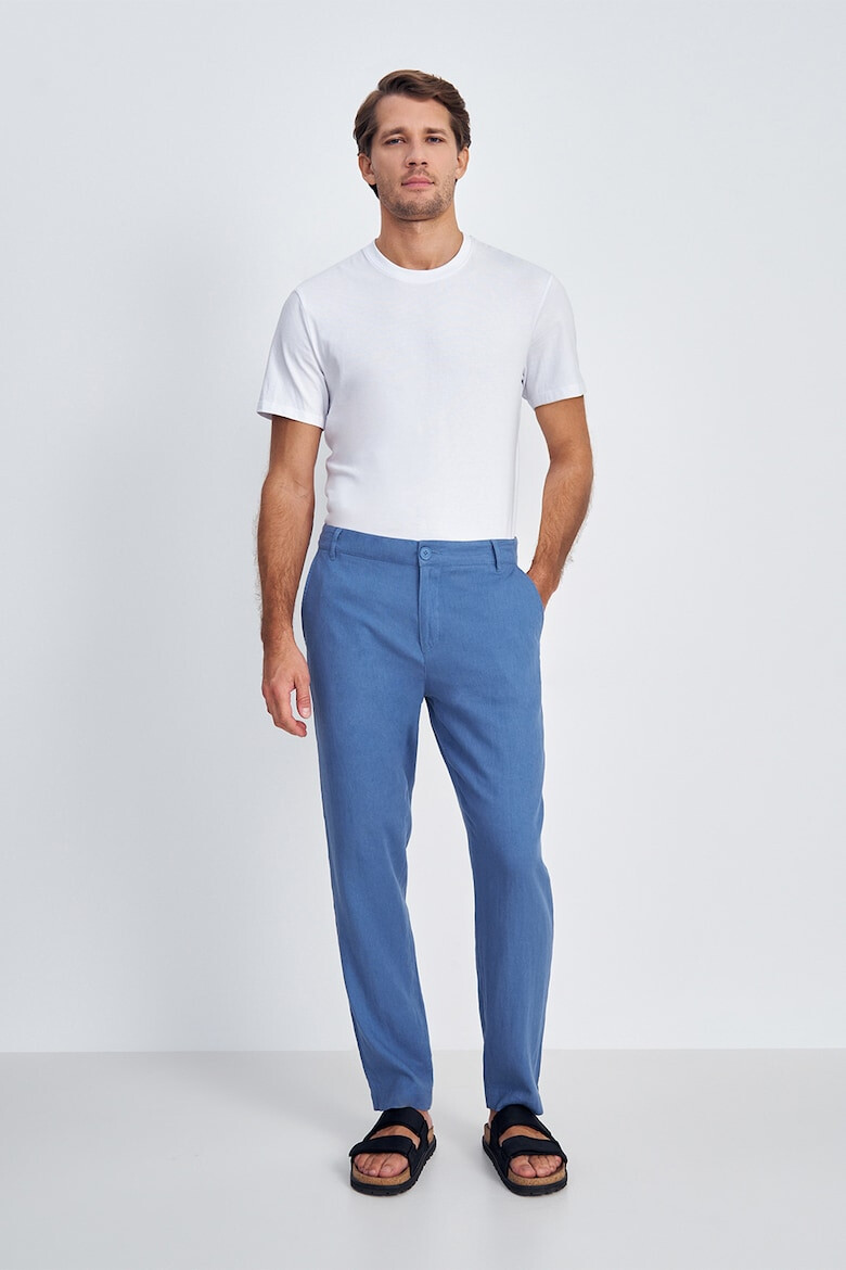 FINN FLARE Pantaloni chino din amestec de in - Pled.ro