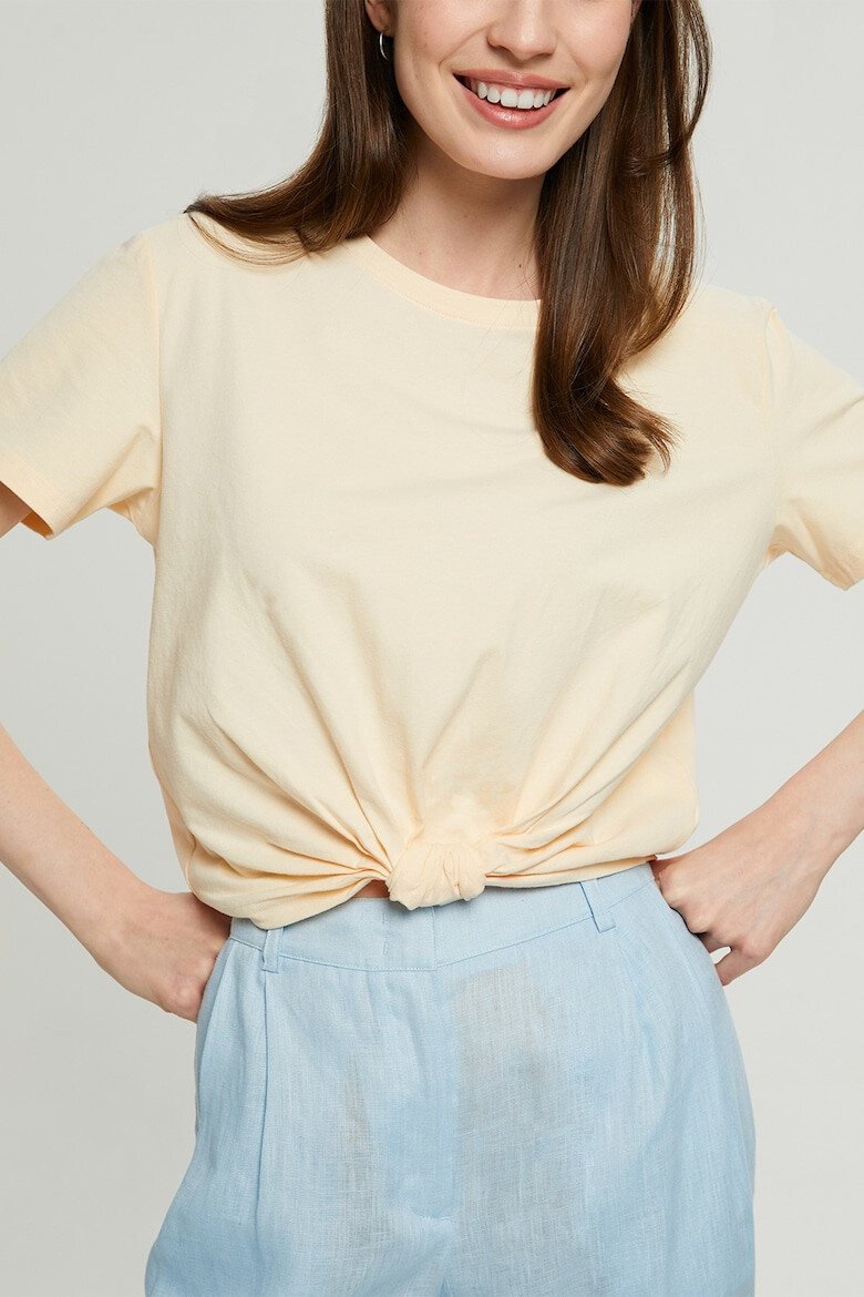 FINN FLARE Tricou crop cu nod frontal - Pled.ro