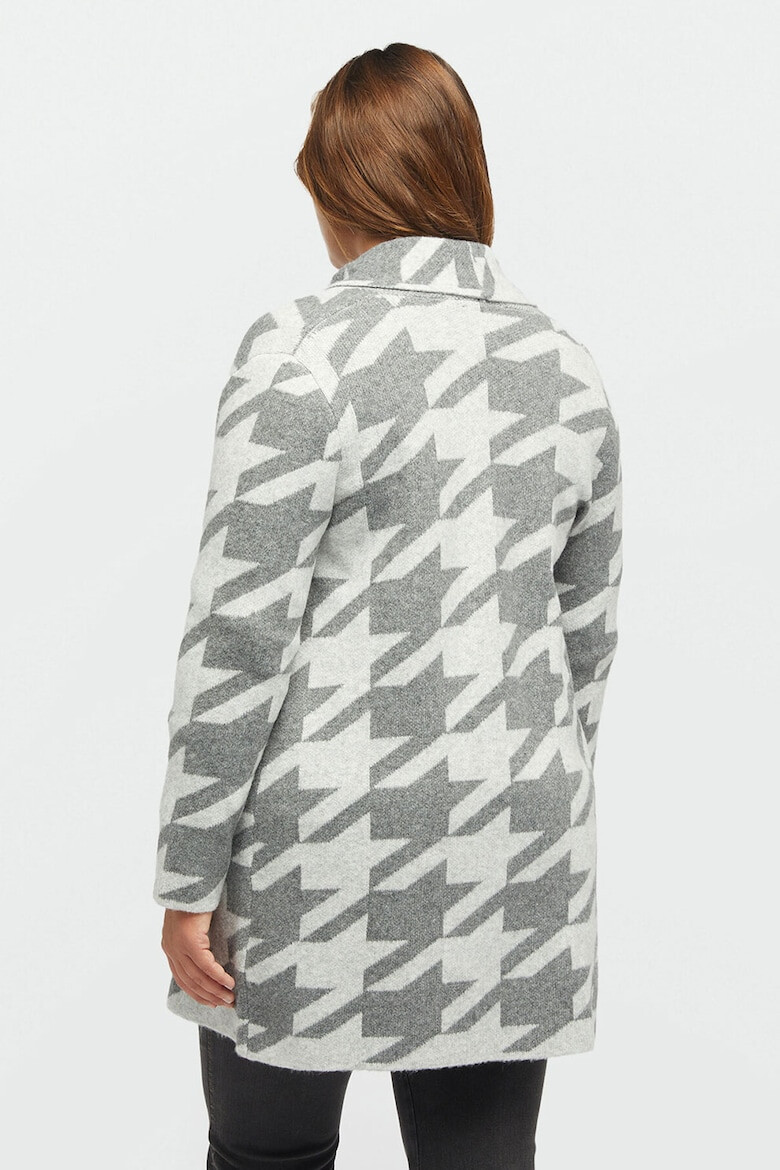 Fiorella Rubino Haina scurta cu model houndstooth - Pled.ro