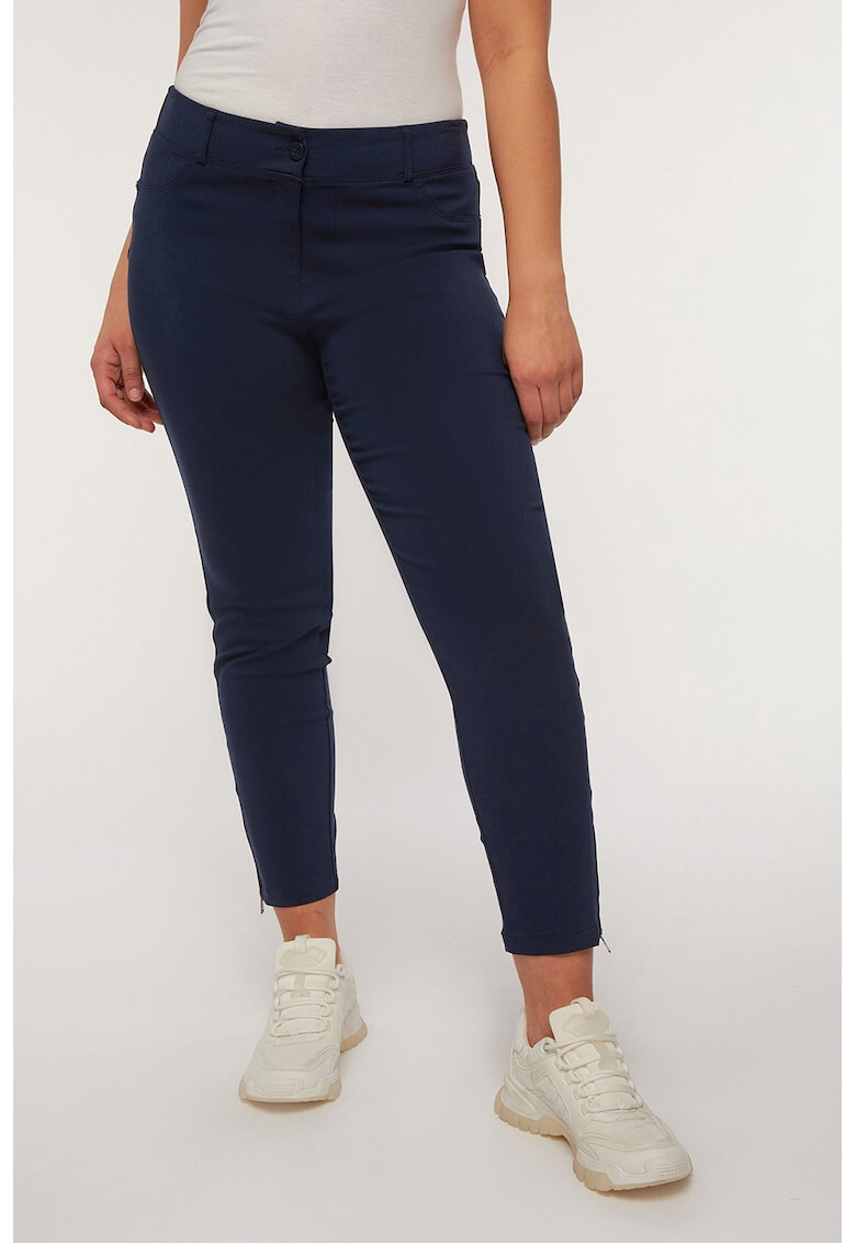 Fiorella Rubino Pantaloni crop cu talie medie - Pled.ro