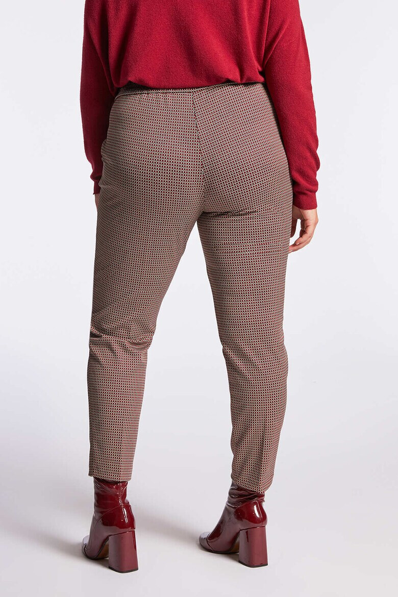 Fiorella Rubino Pantaloni slim fit cu model - Pled.ro