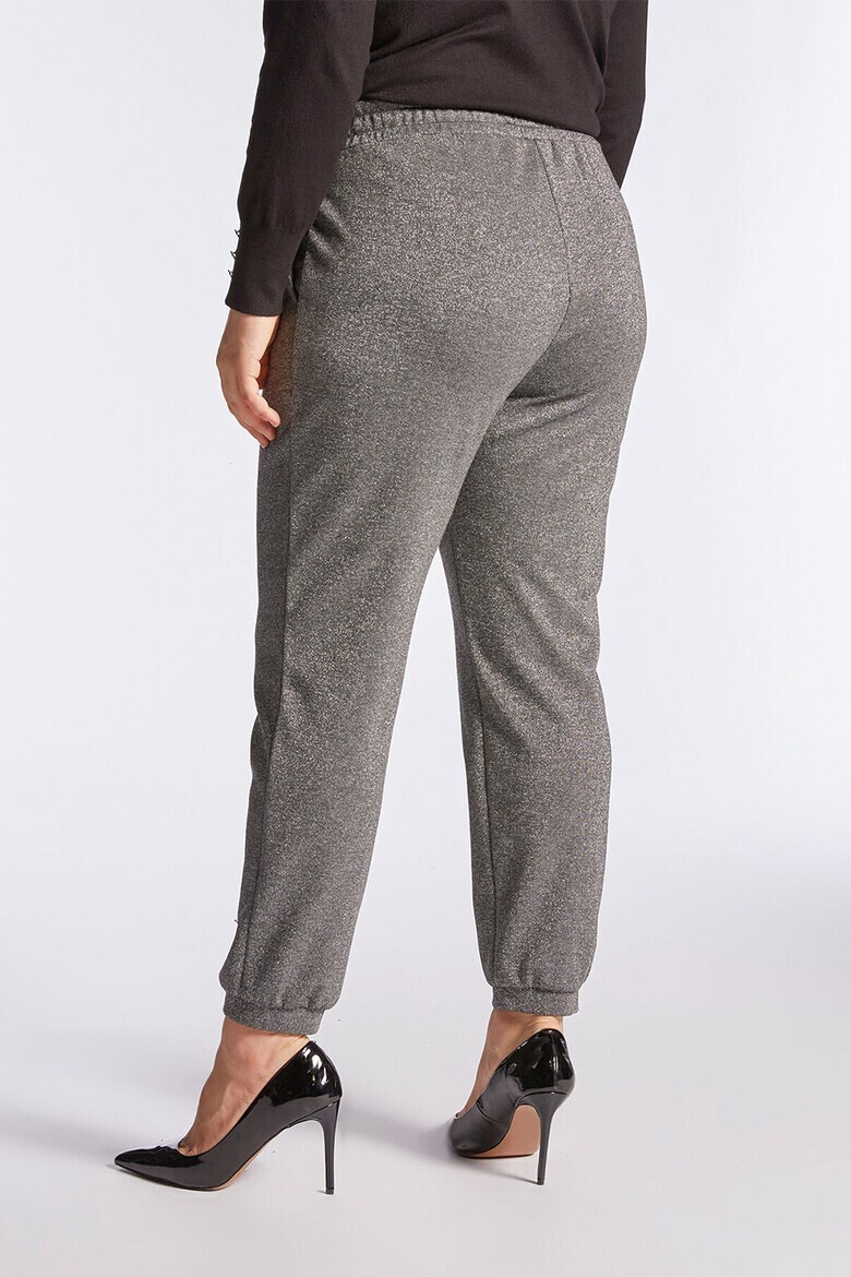 Fiorella Rubino Pantaloni sport cu aspect stralucitor si snur - Pled.ro