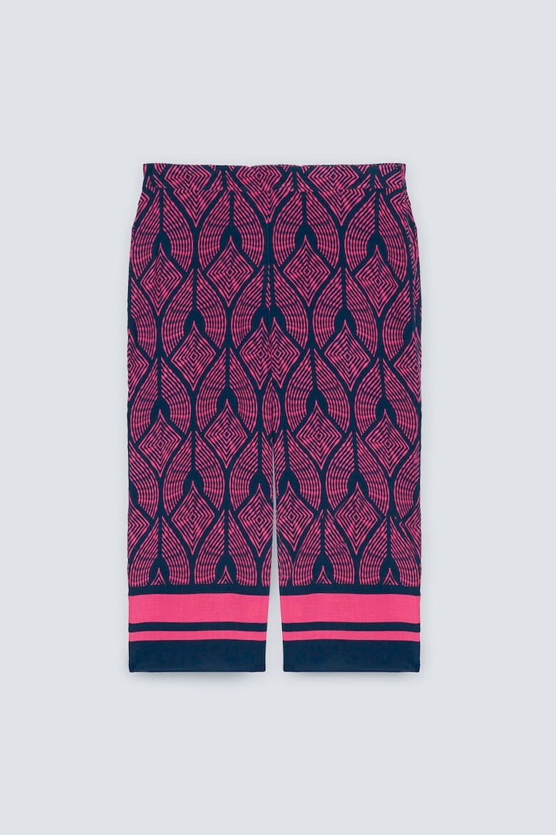 Fiorella Rubino Pantaloni trei sferturi cu model geometric - Pled.ro