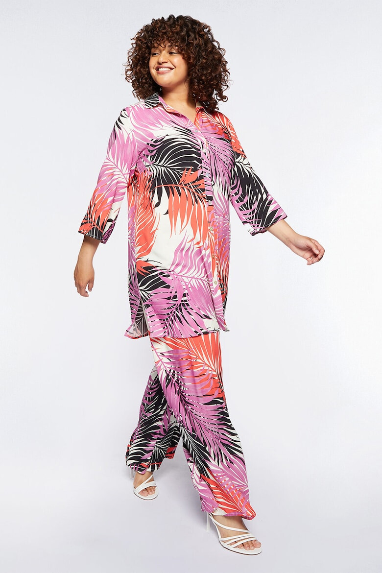 Fiorella Rubino Rochie-camasa cu model tropical - Pled.ro