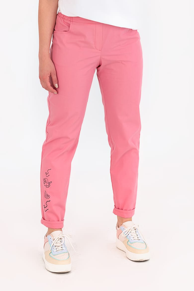 FOLD YOUR MIND Pantaloni jogger cu talie elastica - Pled.ro