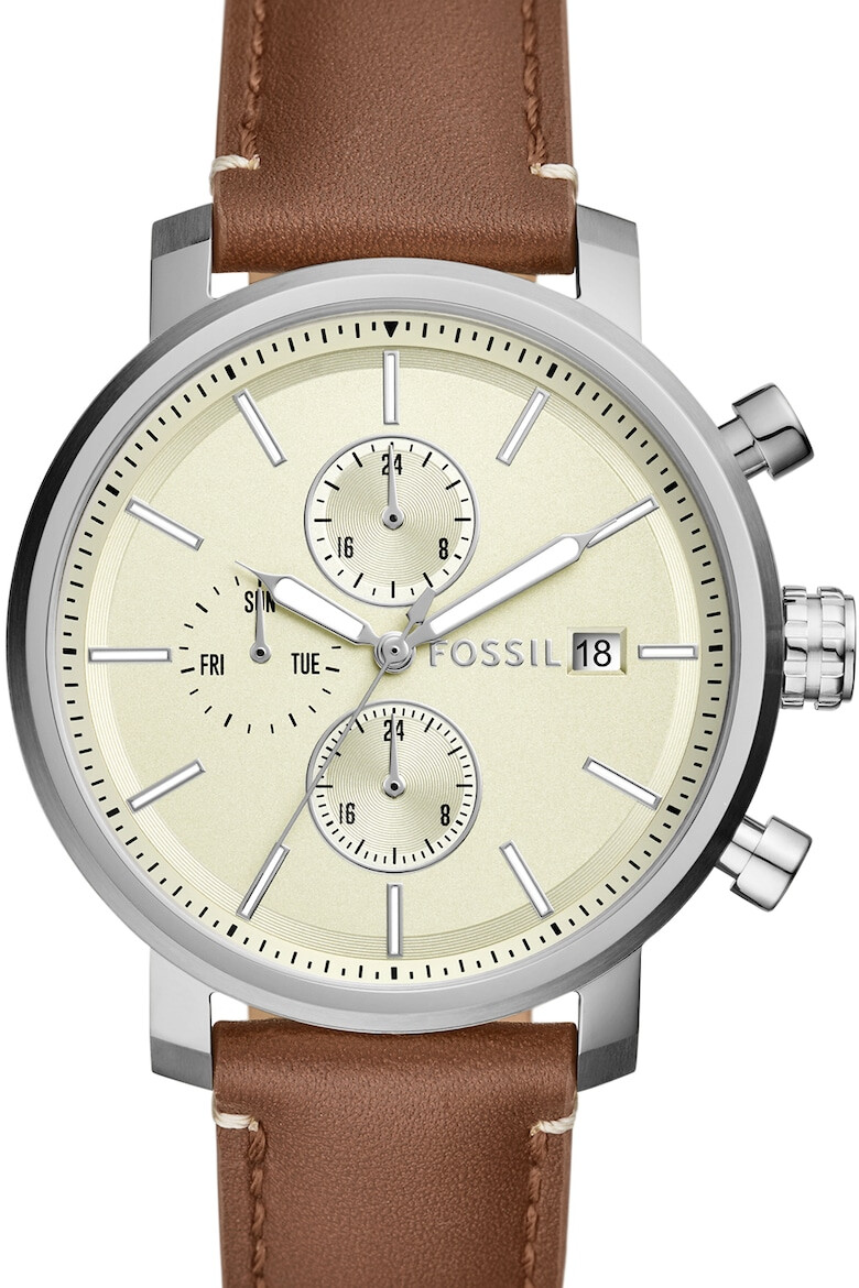 Fossil Ceas quartz cu o curea de piele - Pled.ro