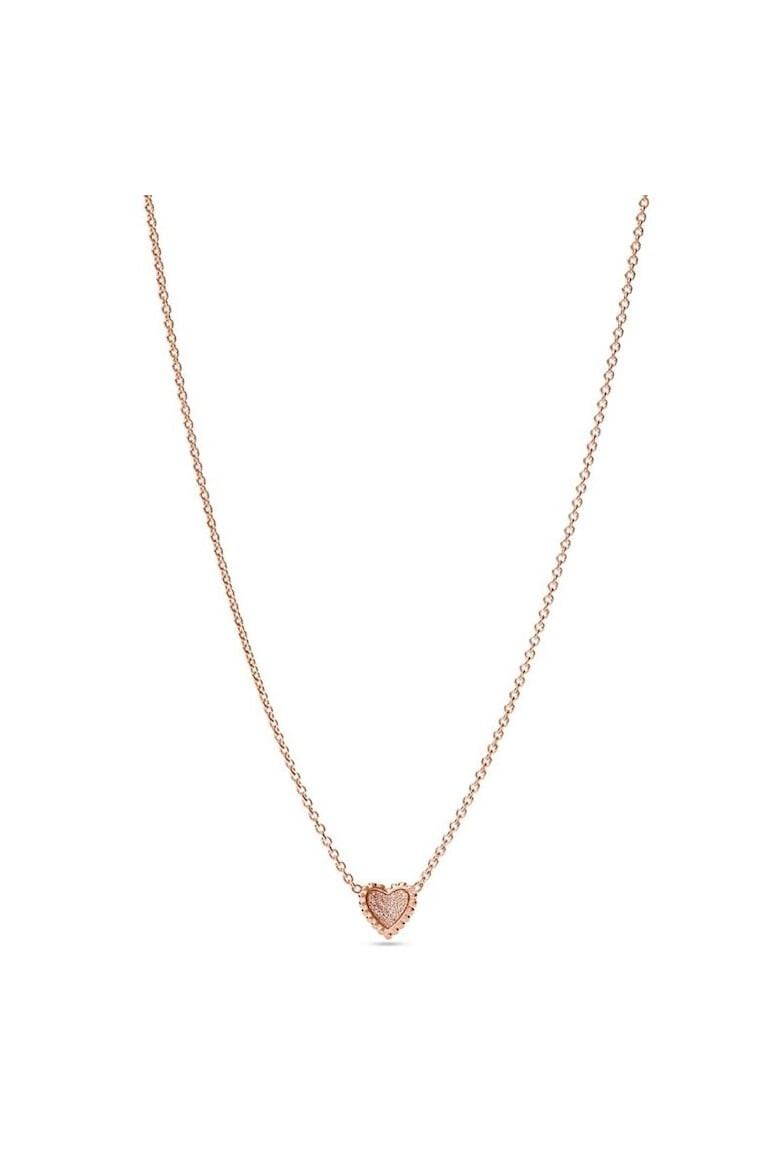 Fossil Colier Hazel Heart JOF00798791 Rose gold - Pled.ro