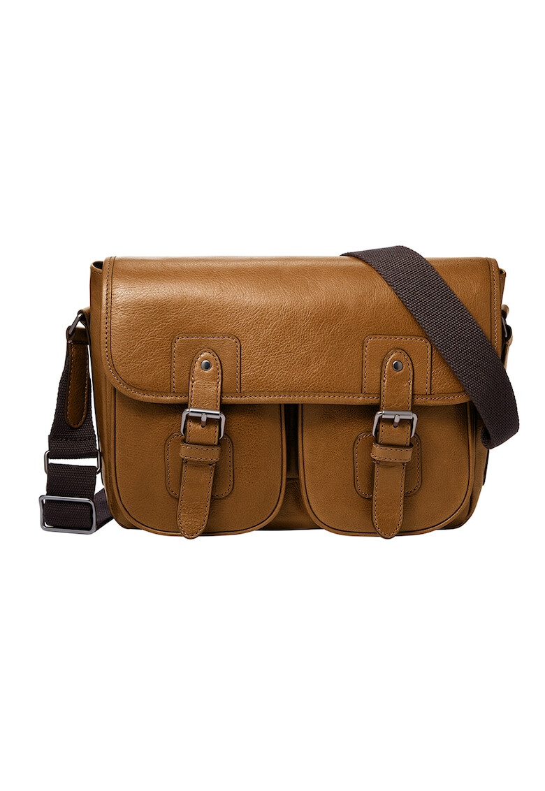 Fossil Geanta messenger din piele ecologica cu aspect texturat - Pled.ro