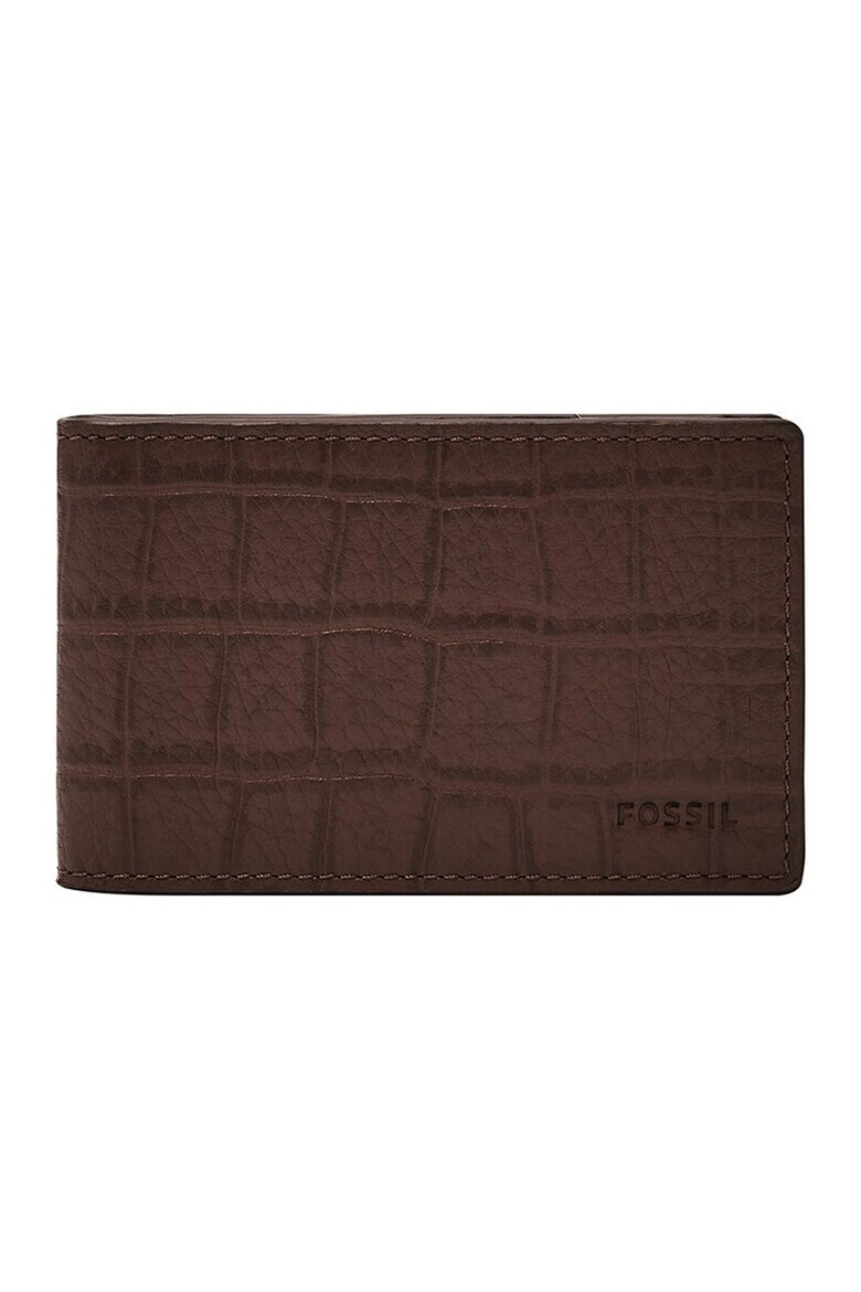 Fossil Portofel de piele si piele ecologica cu aspect de piele de crocodil Andrew - Pled.ro