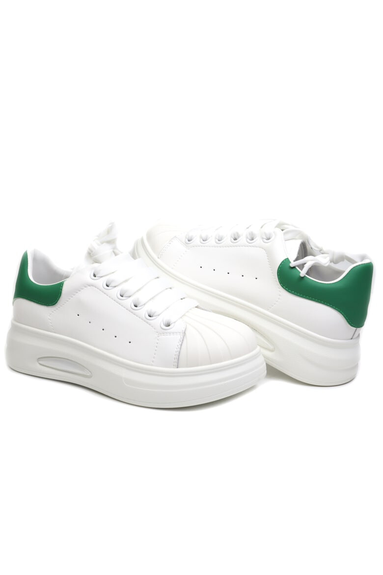 FRANCO GERARDO Sneakers dama T2653 WHITE/GREEN - Pled.ro