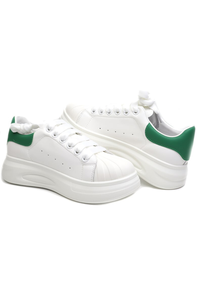 FRANCO GERARDO Sneakers dama T2653 WHITE/GREEN - Pled.ro