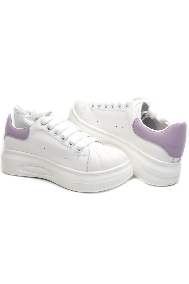 FRANCO GERARDO Sneakers dama T2653 WHITE/LAVAND - Pled.ro