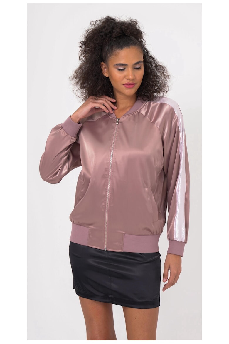 Freshlions Jacheta bomber cu detaliu contrastant 50391 - Pled.ro