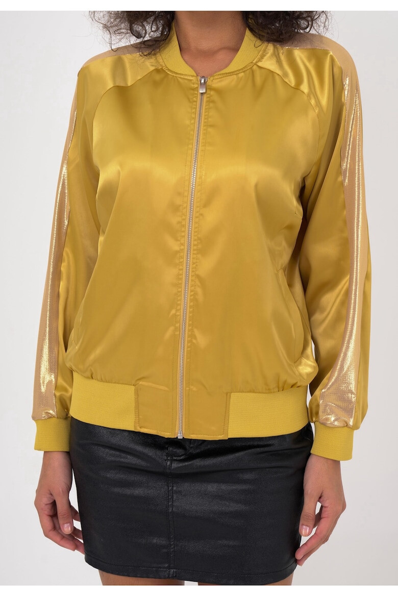 Freshlions Jacheta bomber cu detaliu contrastant 50391 - Pled.ro