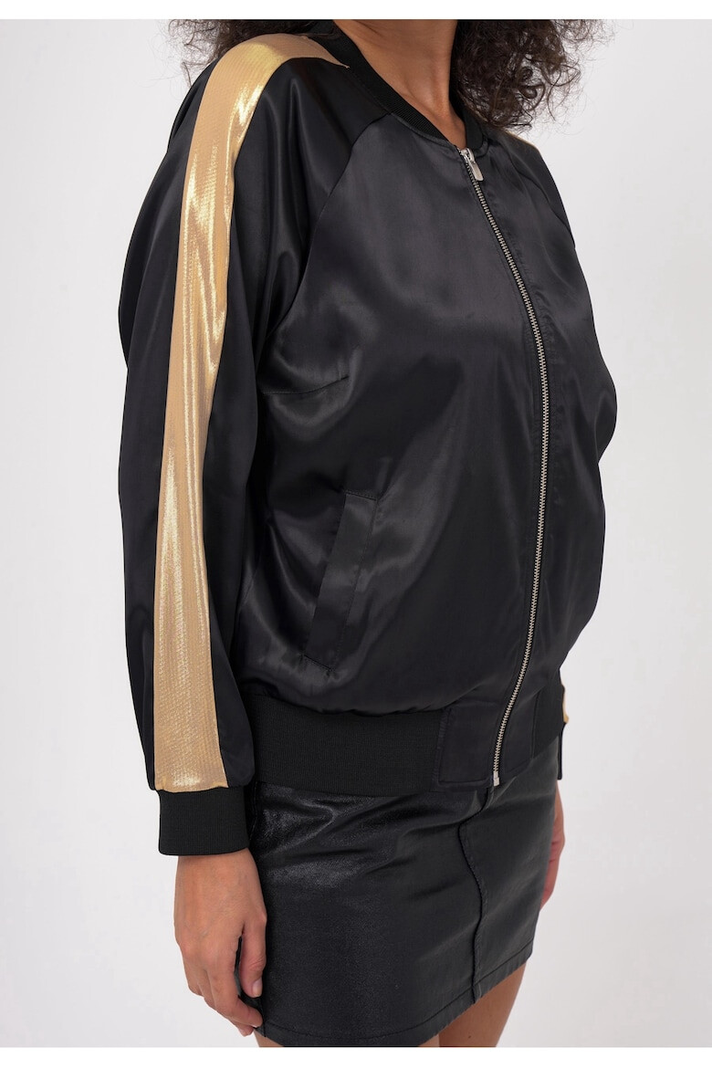 Freshlions Jacheta bomber cu detaliu contrastant 50391 - Pled.ro